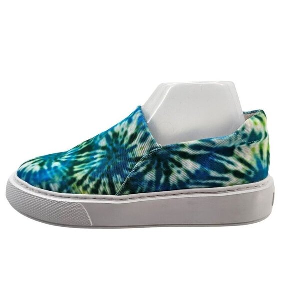 J/Slides Womens 8 Tie Dye Dusty Slip On Sneakers - Picture 4 of 9